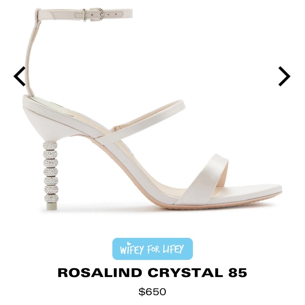 Sophia Webster Rosalind Crystal Mid Sandal - Ivory
